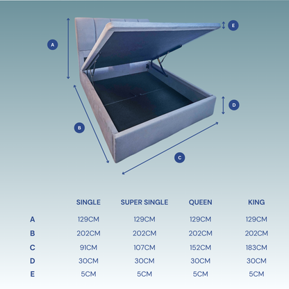 Harmony Storage Bed Frame